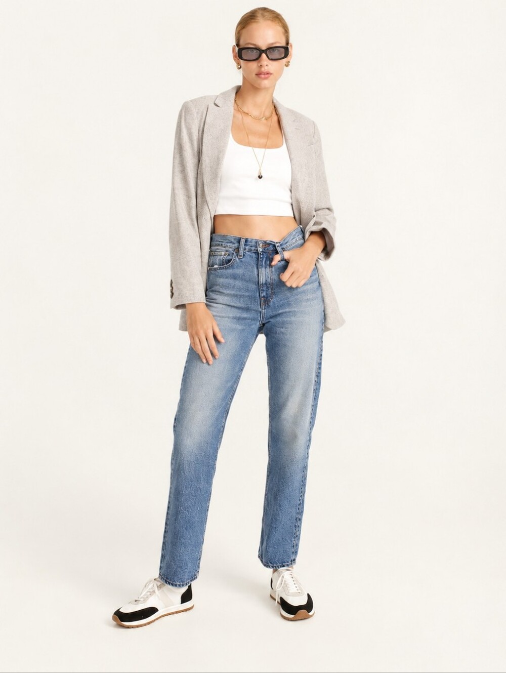 POINT SUR X J.CREW Women’s Vista Straight-Leg Jeans in Vintage